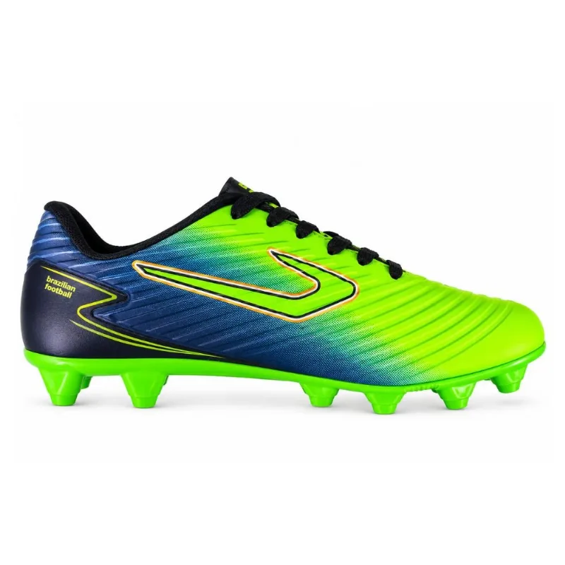Chuteira Campo N°42 Topper Forza V Verde E Azul (MP)