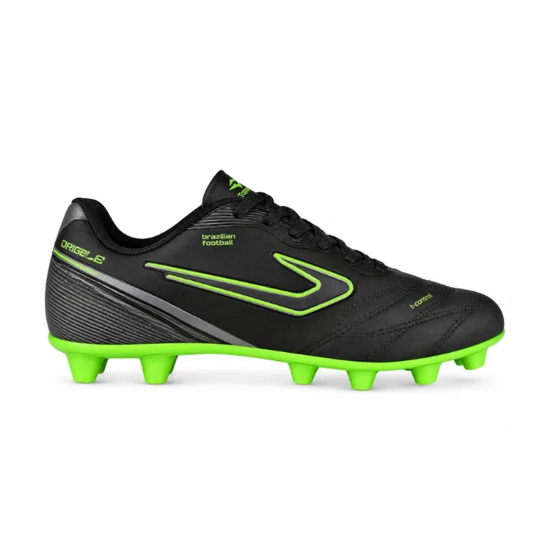 Chuteira Campo N°38 Topper Drible VIII Preto E Verde (MP)