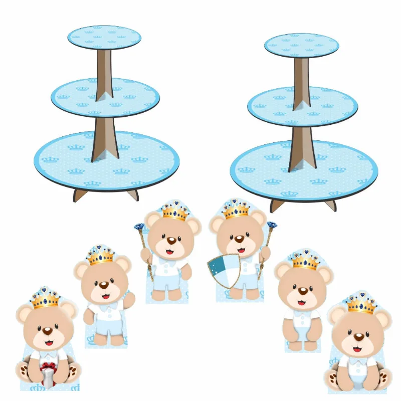 Ursinho Príncipe Kit 2 Baleiros 6 Displays de Mesa