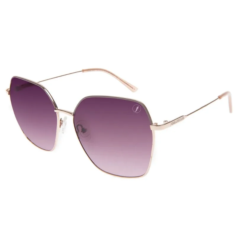 Óculos De Sol Feminino Chilli Beans Sextavado Rosé OC.MT.3400.1795