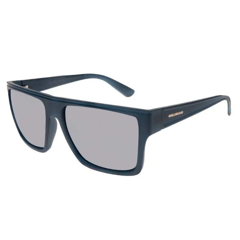 Óculos De Sol Masculino Chilli Beans Clássicos Quadrado Polarized Azul OC.CL.3642.2108