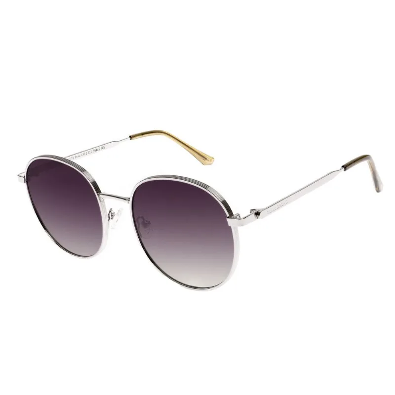 Óculos De Sol Feminino Chilli Beans Redondo Prata OC.MT.3297.1519 M