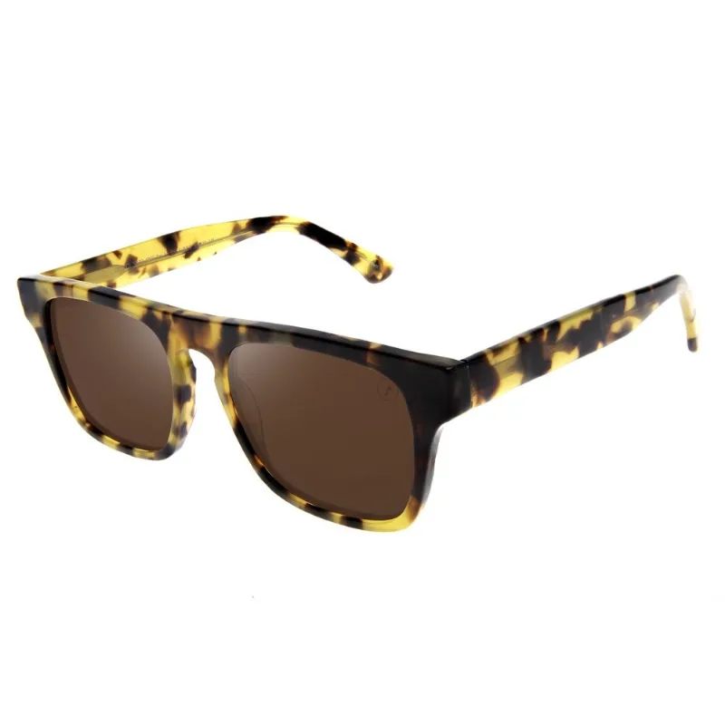 Óculos De Sol Unissex Chilli Beans Premium Quadrado Tartaruga OC.CL.3809.0206 M