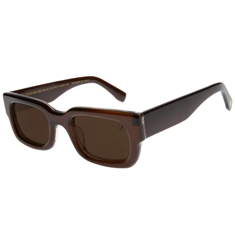 Óculos De Sol Feminino Chilli Beans Quadrado Premium Marrom OC.CL.4193.0202