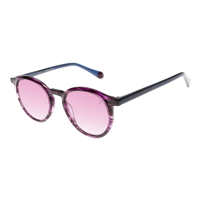 Óculos De Sol Unissex Chilli Beans Premium Redondo Degradê Roxo OC.CL.4201.5714 M