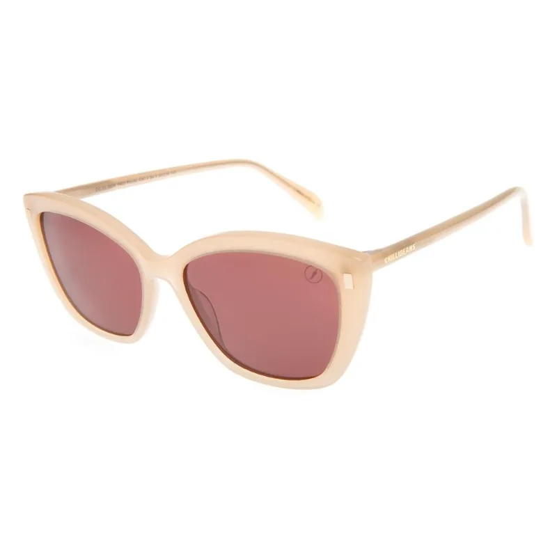 Óculos de Sol Feminino Chilli Beans Clássico Bege Polarizado OC.CL.4536.1423 M