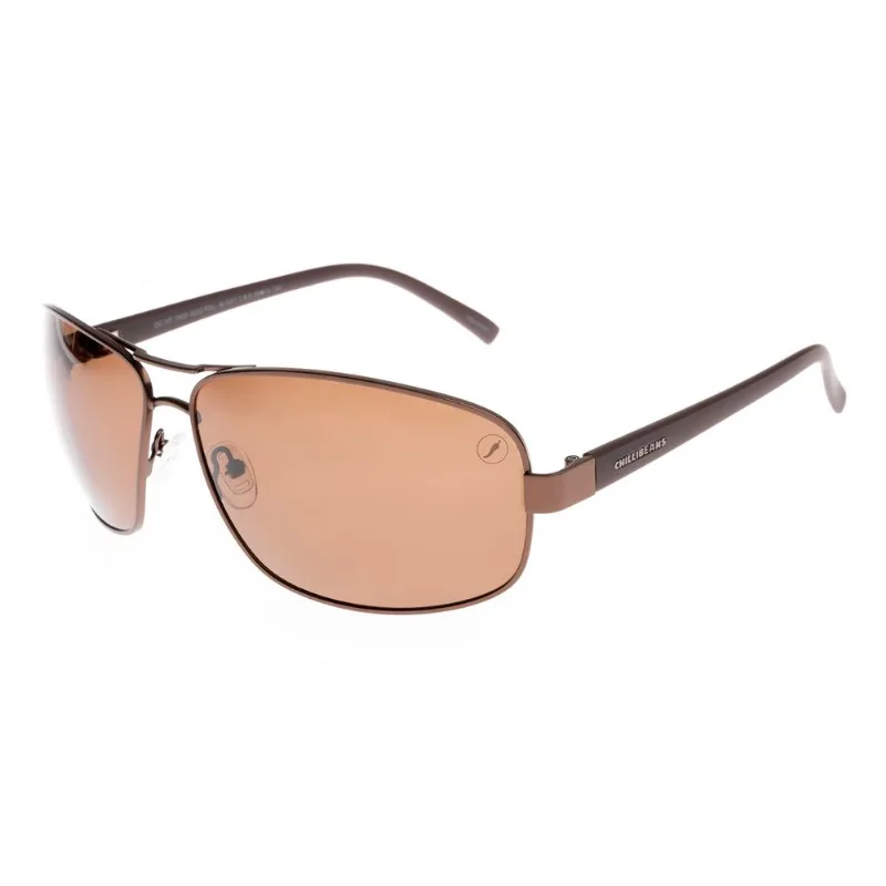 Óculos De Sol Masculino Chilli Beans Executivo Marrom Polarizado OC.MT.3959.0202 M