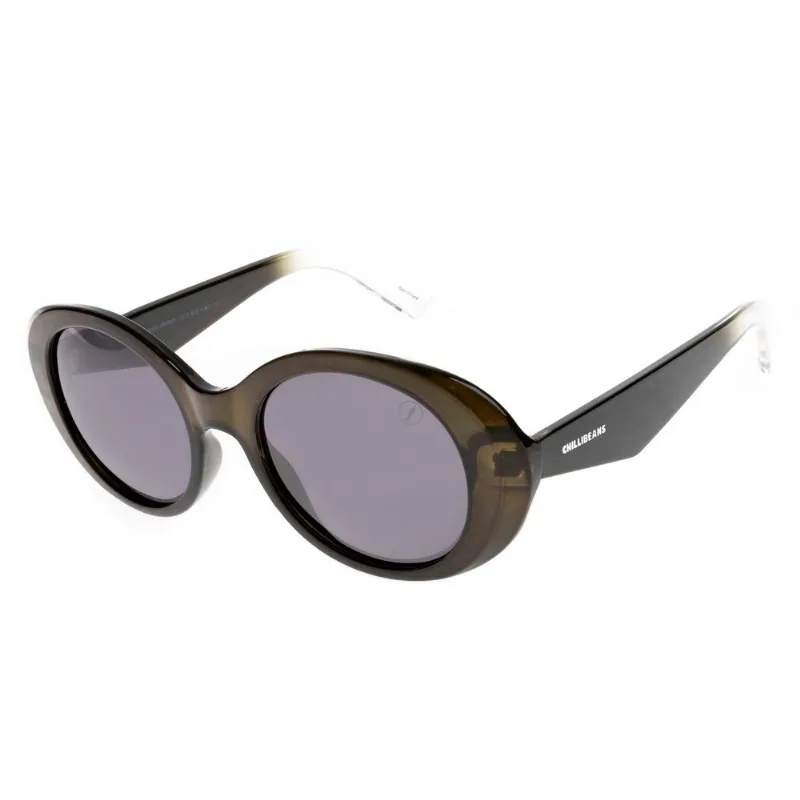 Óculos De Sol Feminino Eco Redondo Polarizado Preto CC.CL.4729.0101 M
