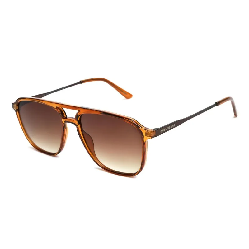 Óculos de Sol Masculino Chilli Beans Quadrado Degradê Marrom OC.CL.4820.5702 M
