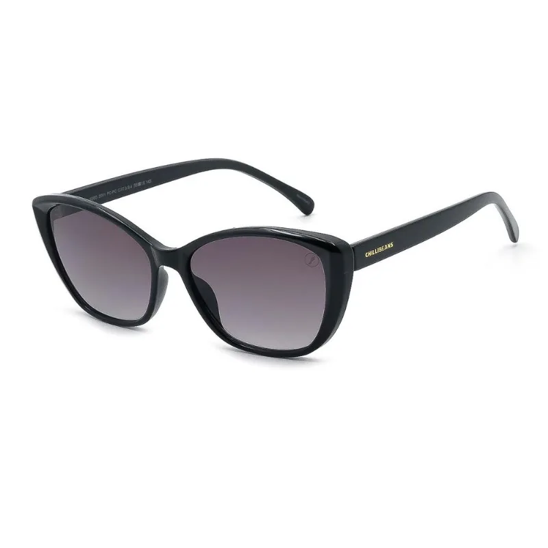 Óculos de Sol Feminino Chilli Beans Cat Degradê Preto OC.CL.4965.2001 M