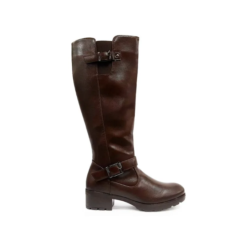 Bota Montaria Mooncity Fivelas Salto Bloco Baixo 72154 33/40