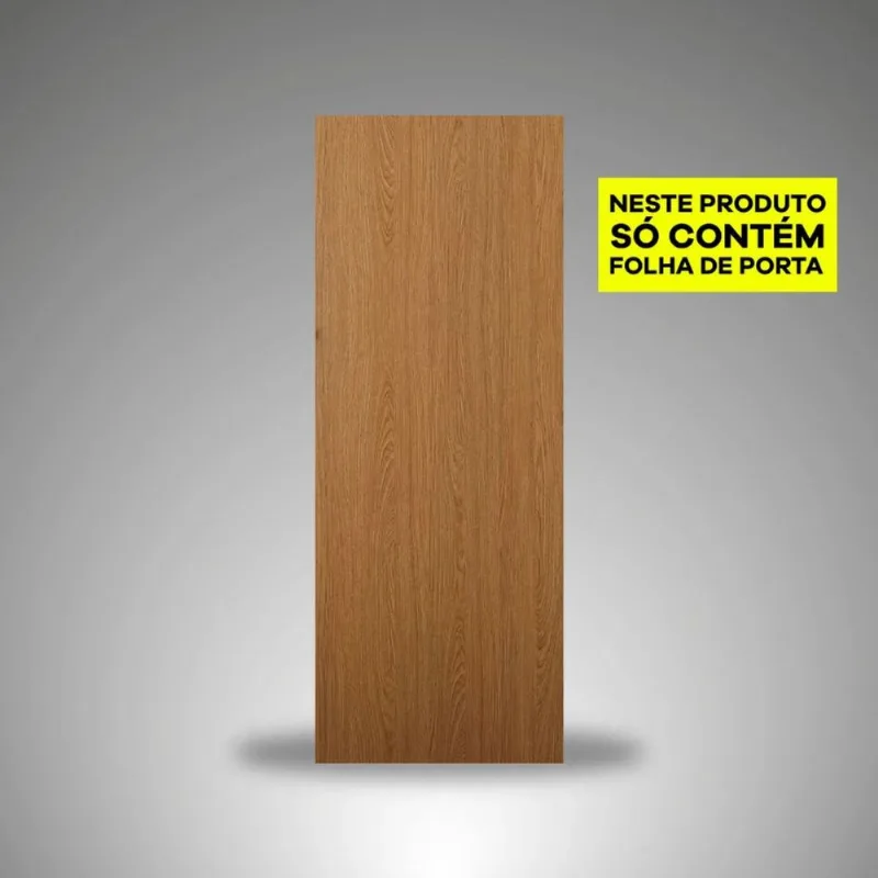 Porta madeira lisa eucaplac 90x210 teka milano sem fechadura - Eucatex