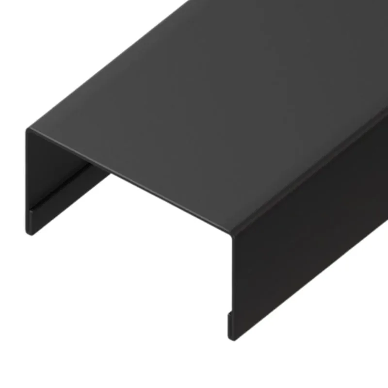 Perfil Guia Inferior Fit Eucatex Perfil Guia Inferior Preto Liso Fit 300cm