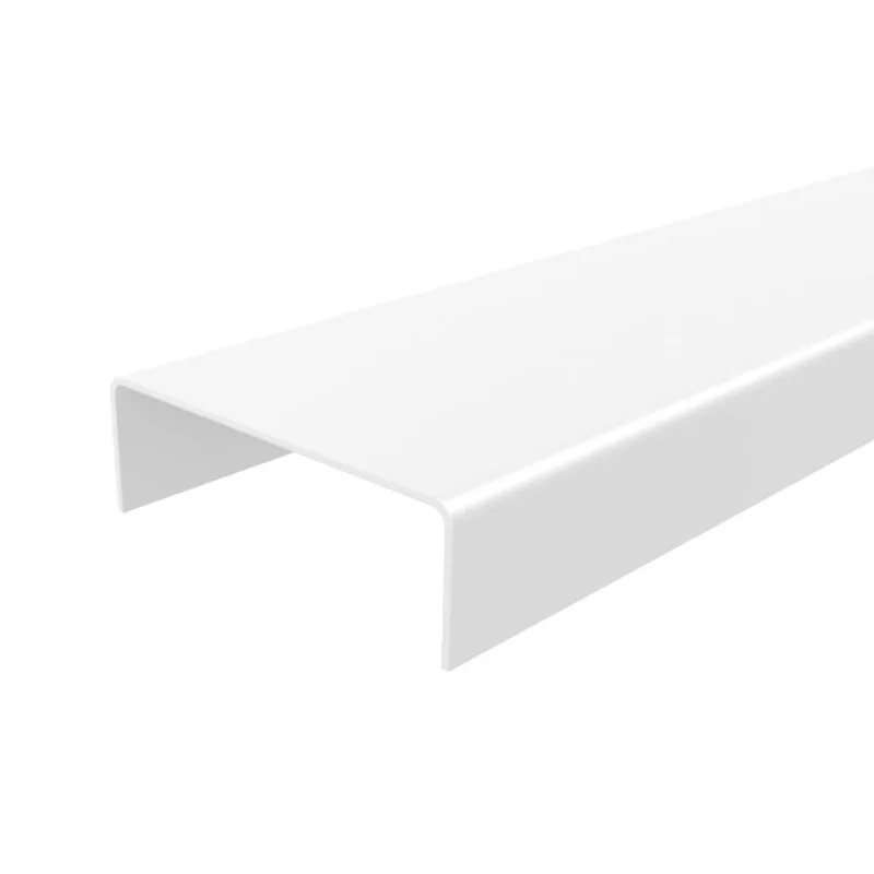 Perfil T Testeira para Portas Recortado Fit Eucatex Perfil Testeira para Portas Recortado Branco Rupia Fit 211cm