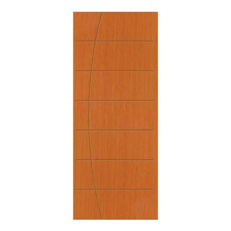 Porta Texturizada Nogal Mel com Acabamento UV 210x80cm Eucatex Porta Texturizada Nogal Mel com Acabamento UV 210x80cm - Eucatex