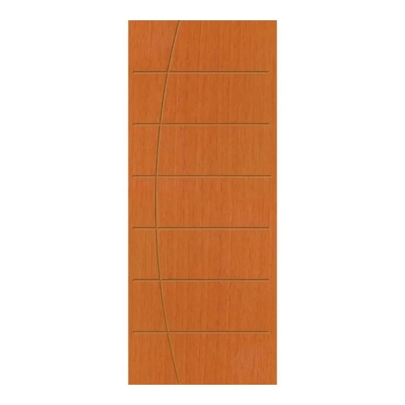 Porta Texturizada Nogal Mel com Acabamento UV 210x60cm Eucatex Porta Texturizada Nogal Mel com Acabamento UV 210x60cm