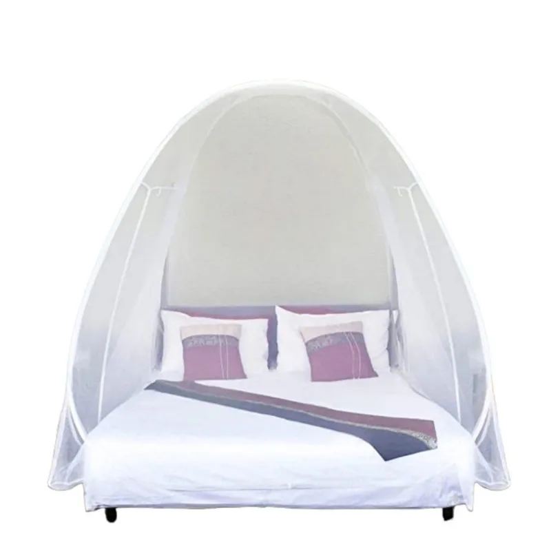 Mosquiteiro Tenda Branco Cama Casal Dobrável Pratico E