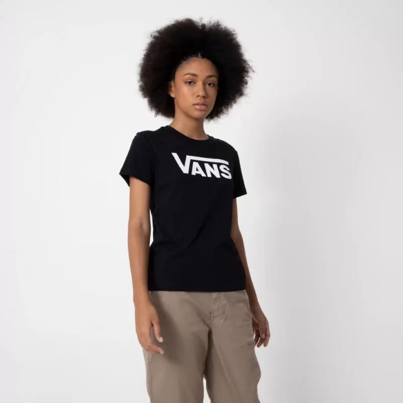Camiseta Vans Wm Flying V Crew Black VN0A4BSTBLK.M