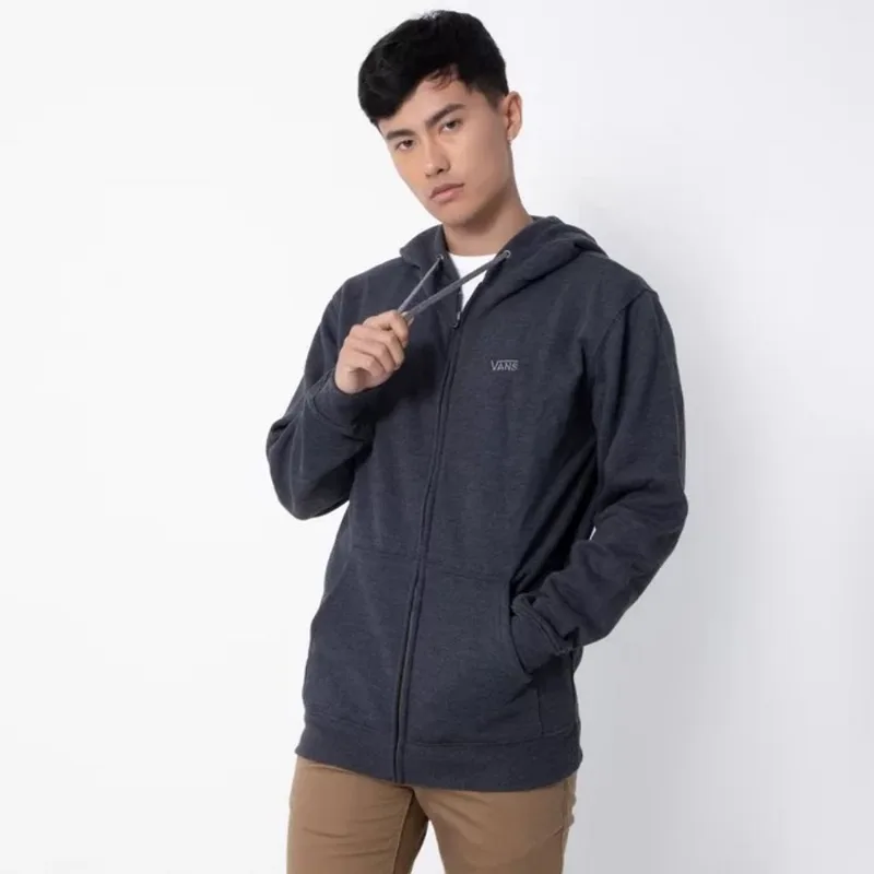 Moletom Vans Mn Basic Zip Hoodie Black Heather VN0A4N4QBHH.M