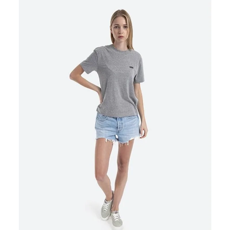 Camiseta Vans Wm Junior V Boxy Cement Heather VN0A4MFL02F.G