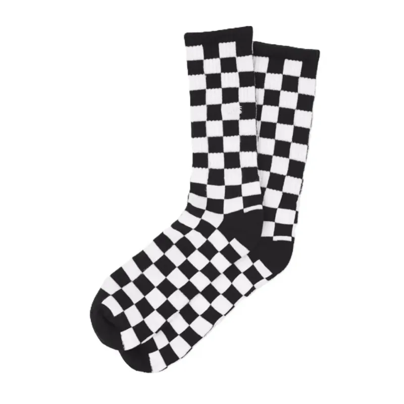 Meia Vans Crew II Checkerboard Branco/Preto V4600801270001.36-40