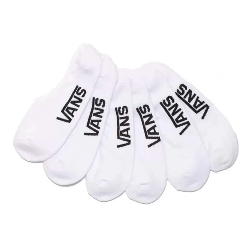 Meia Vans Classic Super No Show Kit 3 Pares Branca V4602400050004/V460240006.41-45