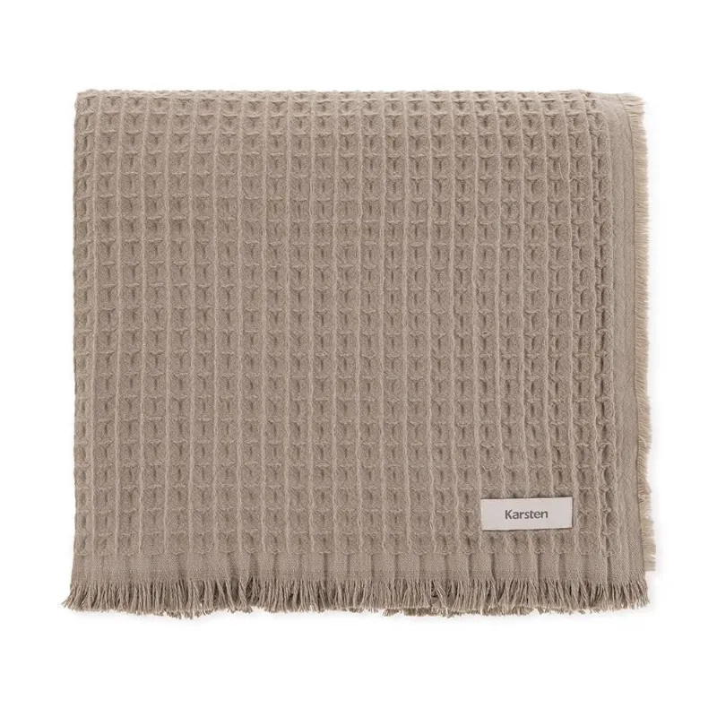 Manta Decorativa Denver 1,50X2,00 m 100% Algodão Karsten - Taupe