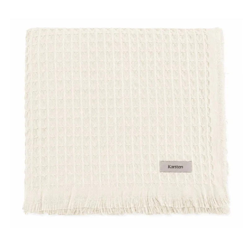 Manta Decorativa Denver 1,50X2,00 m 100% Algodão Karsten - Off White