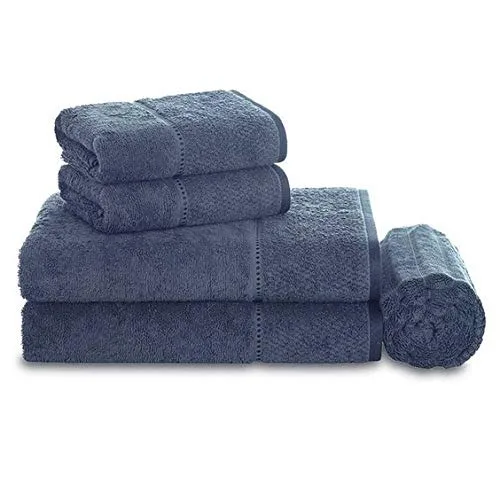 Jg.toalhas Trussardi C/5 Pcs Brescia Marinho - TRUSSARDI - Higiene E Beleza