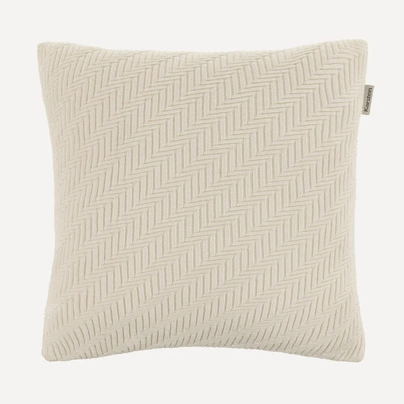 Almofada Decorativa Quadrada 45cm x 45cm Salina Branco