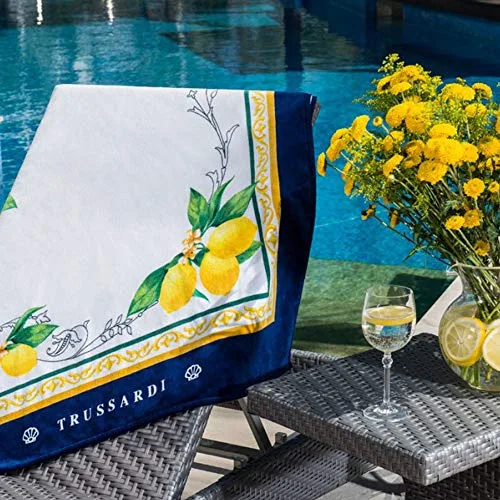 Toalha Praia Trussardi Giardino Di Limoni - TRUSSARDI - Higiene E Beleza