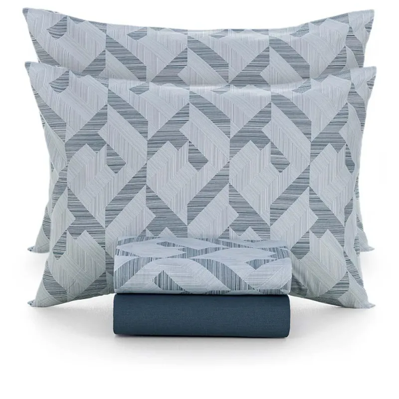 Jogo De Cama Queen 160 Fios Martin - Karsten Estampado