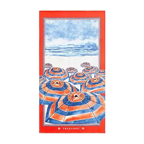 Toalha Praia Trussardi Manarola - TRUSSARDI - Higiene E Beleza