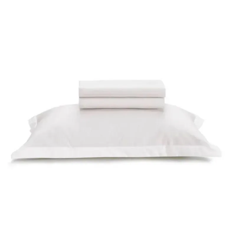 Jogo Cama Solteirão 3 Pcs Algodão 180 Fios Branco Karsten