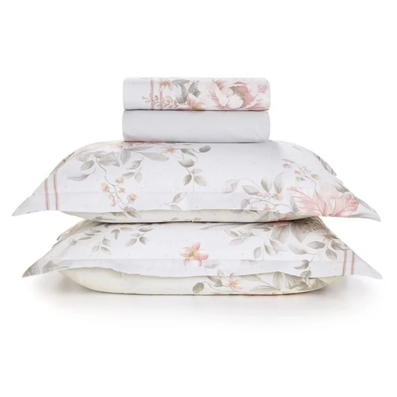 Jogo de Cama King Branco Karsten Vivaz - Karsten