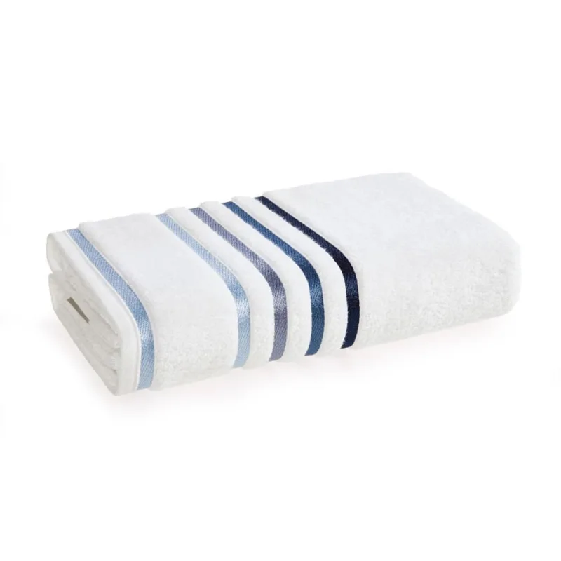 Toalha Banhão Karsten Lumina Branca e Azul - Karsten - Cama, Mesa E Banho