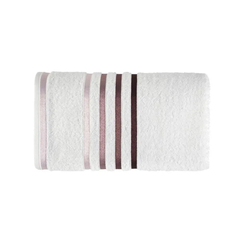 Toalha de Rosto Lumina Karsten Branco e Rosa - Karsten