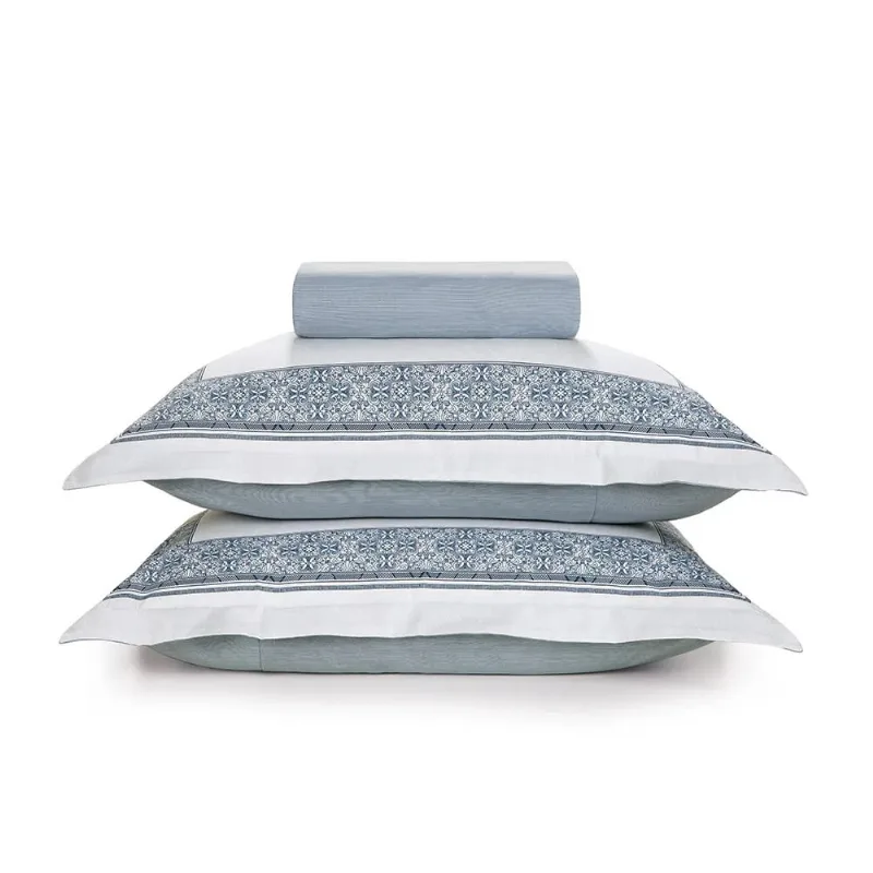 JOGO DE CAMA PERCAL 180 FIOS EST QUEEN MAGNO 3 PCS