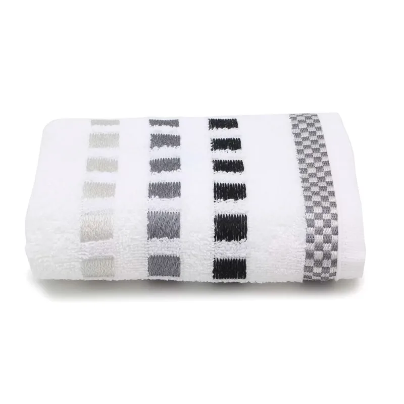 Toalha de Rosto Karsten Calera Branco/Turquesa - Karsten - Cama, Mesa E Banho