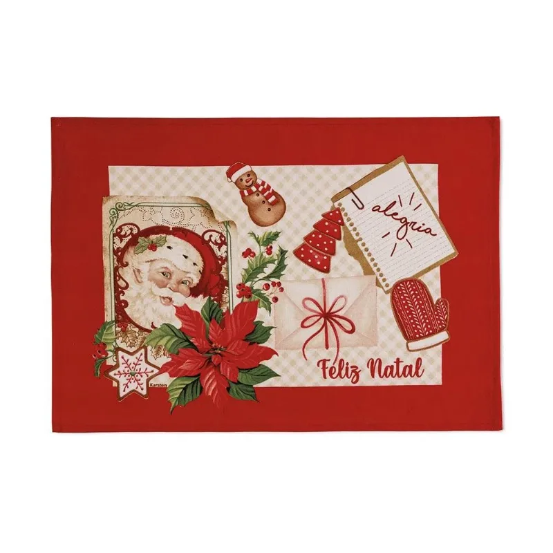 Lugar Americano Natal 45x33cm Receita Do Noel Karsten