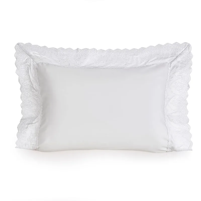 FRONHA TRUSSARDI 600 FIOS CETIM DUCALE BRANCO FRONHA AVULSA TRUSSARDI 50X70 DUCALE BRANCA