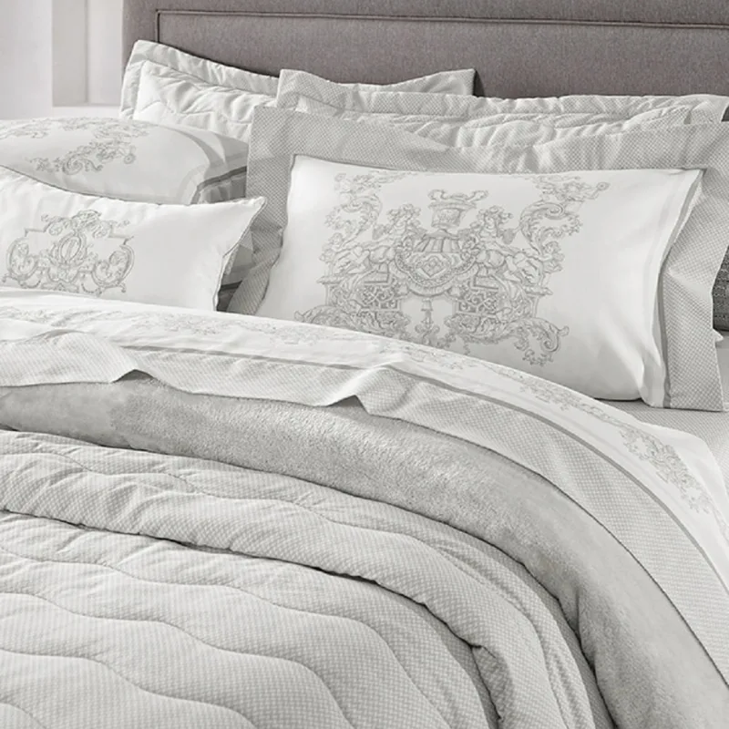 JOGO DE CAMA KING TRUSSARDI 300 FIOS CETIM FIERMONTE JOGO DE CAMA TRUSSARDI FERMONTE KING