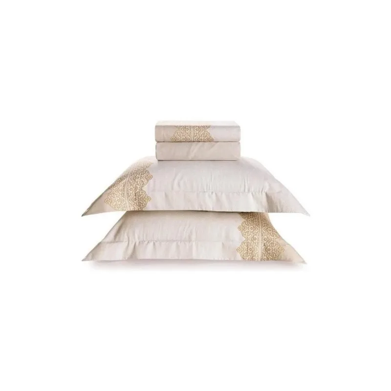 Jogo De Cama Casal 4 Peças Karsten Bourbon 220x250cm (MP)