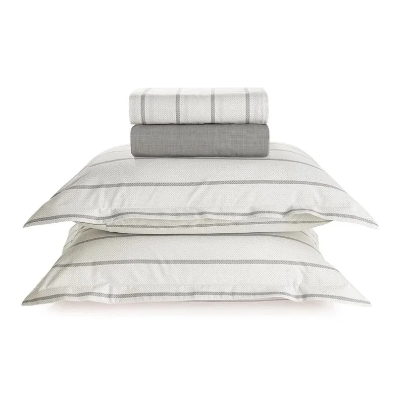 Jogo de Cama Queen Size Percal 100% Algodão 180 Fios Nicolas Karsten