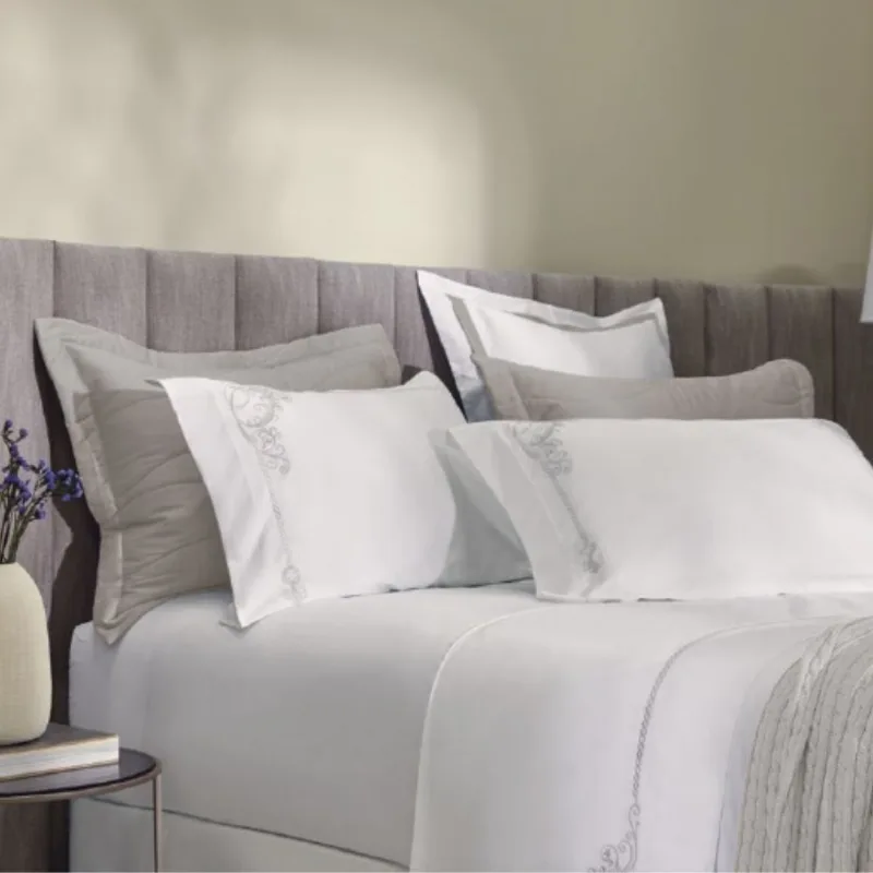 JOGO DE CAMA TRUSSARDI DUOMO BCO/GRIGIO KING