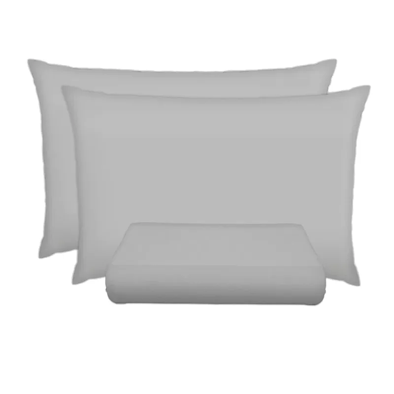 Jogo de Cama Casal Karsten MAtiz Liso Algodão 150 Fios Cinza Nevoa - Karsten - Cama, Mesa E Banho