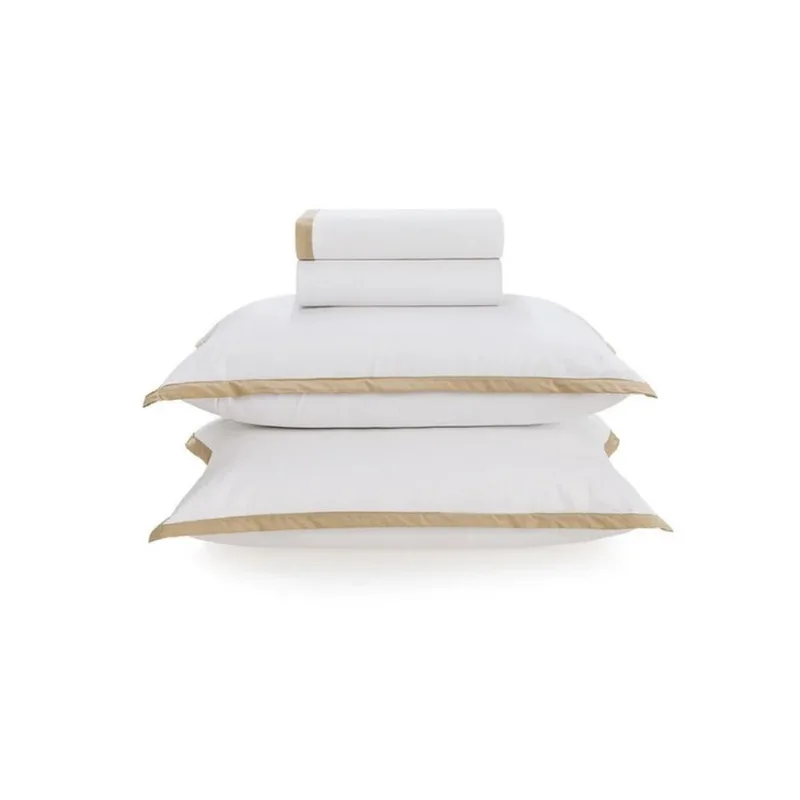 Jogo De Cama Queen 4 Peças Karsten Mariz Branco 240x244cm (MP) - Karsten