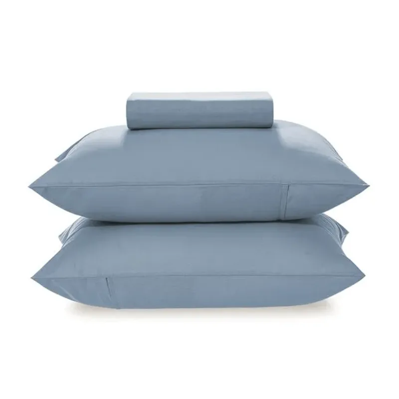 Jogo de Cama Percal 160 Fios Liso Simples Matiza Queen Jeans