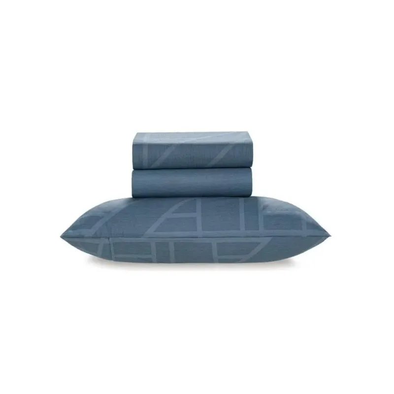 Jogo de Cama Percal 160 Fios Est Isac Solteiro de Cama Percal 160 Fios Est Isac Solteiro