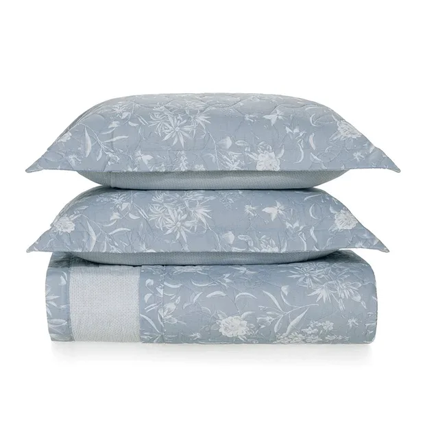 Colcha Com Porta Travesseiro 160 Fios Est Enara Queen - Niazi - Cama